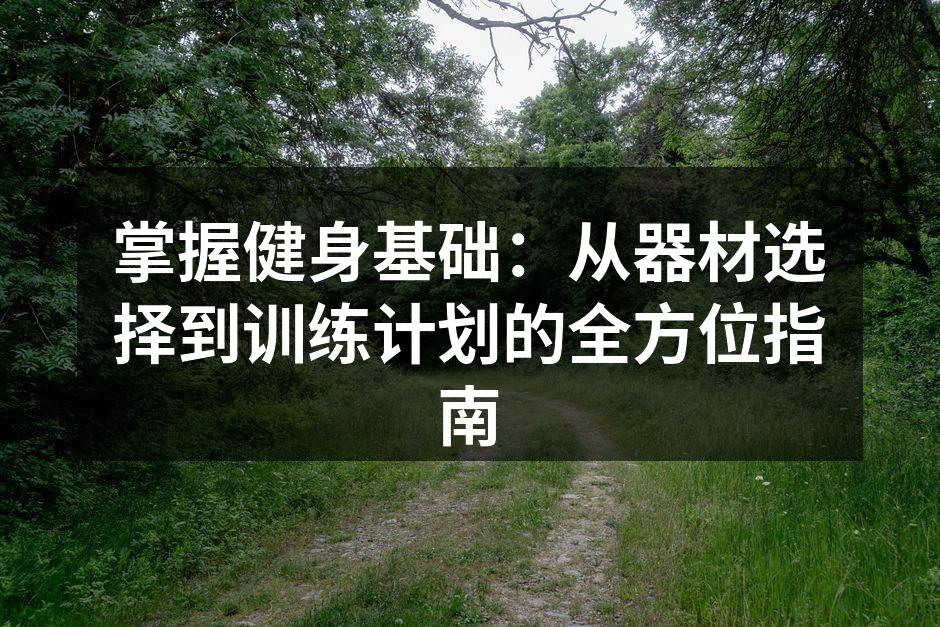 多样的健身器材选择